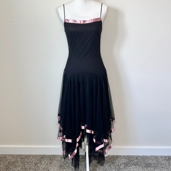 Y2K Handkerchief Midi Dress - Picture 1 of 6